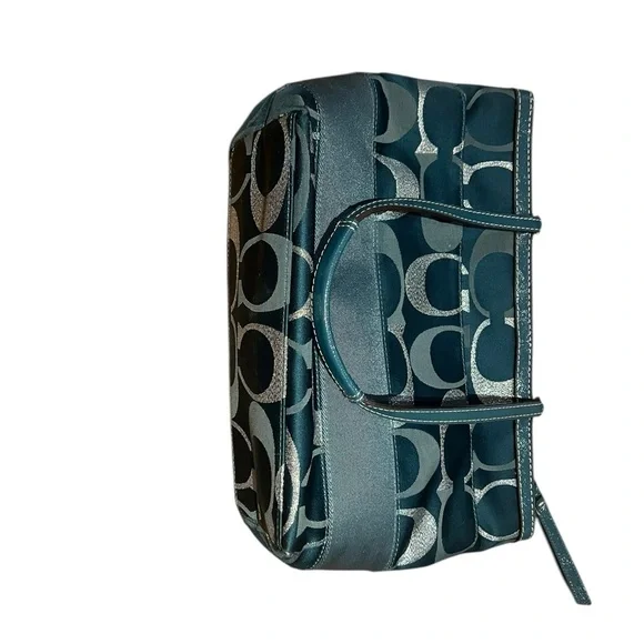 Coach - Blue and Silver Bag - Small Canvas - 14 inch length and 9 inches height - Picture 5 of 10